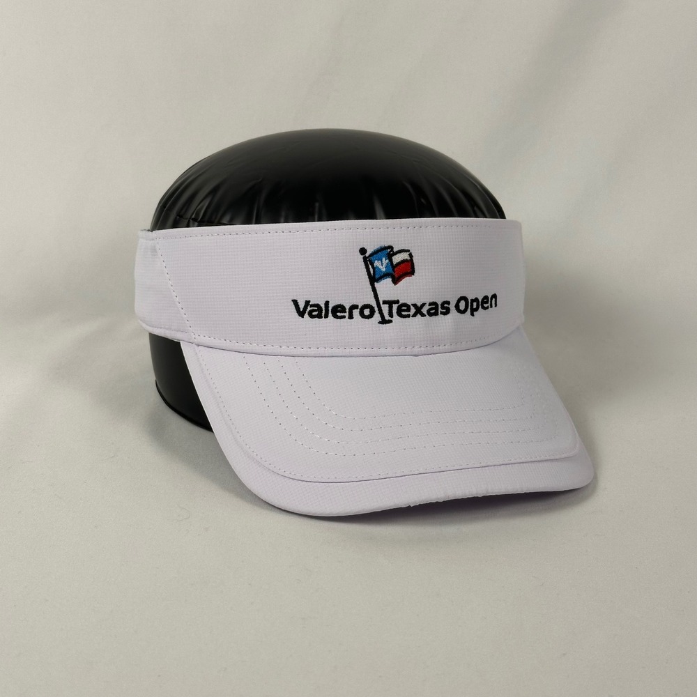 Valero Texas Open Performance Golf Visor Mens OSFA White Ahead Adjustable Strap